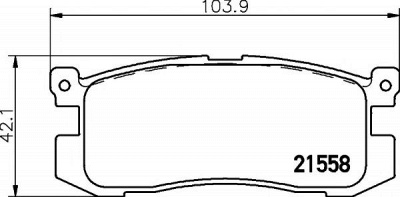 HELLA PAGID 8db355016361 -  Комплект тормозных колодок, дисковый тормоз